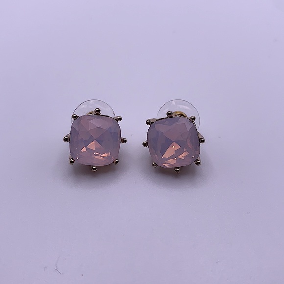 Pink and Gold Crystal Stud Earrings NEW - Picture 3 of 5